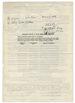 Two 1963 Contracts Signed by Moe Howard Regarding Three Stooges Performances -- One Measures 8.5'' x 12'', the Other 8.5'' x 14'' -- Very Good Condition